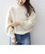 SHIPS any: 〈手洗い可能〉プチ パールライク スリーブ ニットプルオーバー