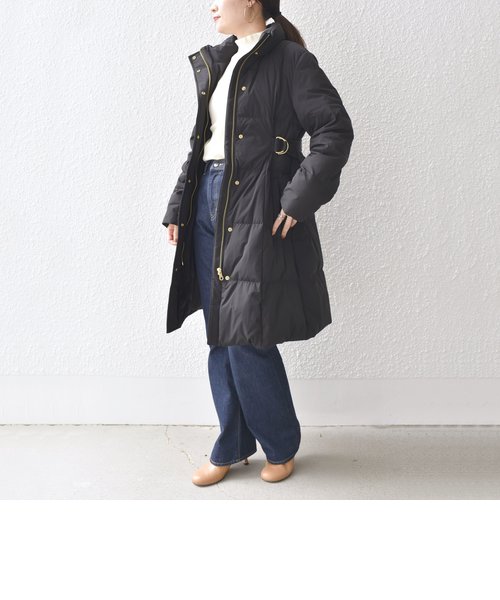 *〈手洗い可能〉ウエストシェイプダウンコート◇