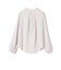 *〈手洗い可能〉アシンメトリーボタン付きスカーフ風ブラウス◇
