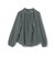 *〈手洗い可能〉アシンメトリーボタン付きスカーフ風ブラウス◇