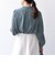 *〈手洗い可能〉アシンメトリーボタン付きスカーフ風ブラウス◇