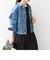 SHIPS any:〈ウォッシャブル〉ショート デニム ジャケット［SHIPS any DENIM］