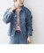 SHIPS any:〈ウォッシャブル〉ショート デニム ジャケット［SHIPS any DENIM］