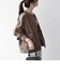 《一部予約》SHIPS any: ノーカラー デニム ブルゾン［SHIPS any DENIM］