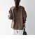 《一部予約》SHIPS any: ノーカラー デニム ブルゾン［SHIPS any DENIM］