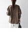 《一部予約》SHIPS any: ノーカラー デニム ブルゾン［SHIPS any DENIM］