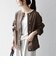 《一部予約》SHIPS any: ノーカラー デニム ブルゾン［SHIPS any DENIM］
