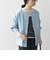 《一部予約》SHIPS any: ノーカラー デニム ブルゾン［SHIPS any DENIM］