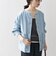 《一部予約》SHIPS any: ノーカラー デニム ブルゾン［SHIPS any DENIM］