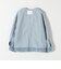 《一部予約》SHIPS any: ノーカラー デニム ブルゾン［SHIPS any DENIM］