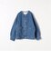 《一部予約》SHIPS any: ノーカラー デニム ブルゾン［SHIPS any DENIM］