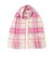 チェック カシミヤ ストール 22FW pink