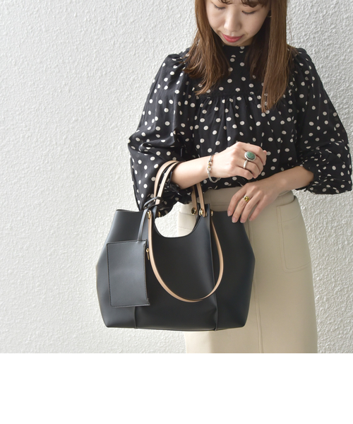 一部追加予約》【WEB限定】SHIPS any: 2WAY ハンドル トート