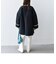 SHIPS any:〈UVカット〉ジャージー パイピング ノーカラー コート