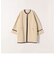 SHIPS any:〈UVカット〉ジャージー パイピング ノーカラー コート