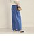〈洗濯機可能〉カーブ デニム パンツ navy ◇