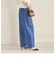 〈洗濯機可能〉カーブ デニム パンツ navy ◇