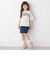 Champion: ルーズフィット パッチワーク Tシャツ 110/130 <KIDS>◇