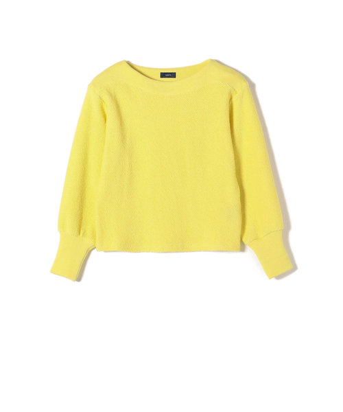 *ローゲージ 裏毛 ワイド ボートネック スウェット ◇