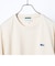 【SHIPS any別注】LACOSTE: ワンポイント ロゴ ピケ クルーネック Tシャツ 24SS◇