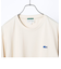 【SHIPS any別注】LACOSTE: ワンポイント ロゴ ピケ クルーネック Tシャツ 24SS◇