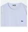 【SHIPS any別注】LACOSTE: ワンポイント ロゴ ピケ クルーネック Tシャツ 24SS◇