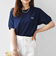 【SHIPS any別注】LACOSTE: ワンポイント ロゴ ピケ クルーネック Tシャツ 24SS◇