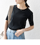 SHIPS any:〈洗濯機可能〉テレコ リブ ハーフスリーブ TEE