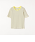 SHIPS any:〈洗濯機可能〉テレコ リブ ハーフスリーブ TEE
