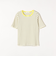 SHIPS any:〈洗濯機可能〉テレコ リブ ハーフスリーブ TEE