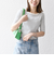 SHIPS any:〈洗濯機可能〉テレコ リブ ハーフスリーブ TEE