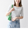 SHIPS any:〈洗濯機可能〉テレコ リブ ハーフスリーブ TEE