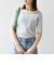 SHIPS any:〈洗濯機可能〉テレコ リブ ハーフスリーブ TEE