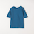 SHIPS any:〈洗濯機可能〉テレコ リブ ハーフスリーブ TEE