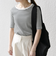 SHIPS any:〈洗濯機可能〉テレコ リブ ハーフスリーブ TEE