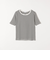 SHIPS any:〈洗濯機可能〉テレコ リブ ハーフスリーブ TEE