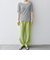 SHIPS any:〈洗濯機可能〉テレコ リブ ハーフスリーブ TEE