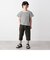 UNIVERSAL OVERALL: WINDY Jr. ボーダー Tシャツ <KIDS>◇