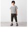 UNIVERSAL OVERALL: WINDY Jr. ボーダー Tシャツ <KIDS>◇