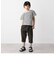UNIVERSAL OVERALL: WINDY Jr. ボーダー Tシャツ <KIDS>◇