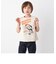 UNIVERSAL OVERALL: DISCOLOR プリント Tシャツ <KIDS>◇