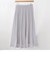 SHIPS any:〈手洗い可能〉シアー プリーツ ロング スカート