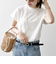 《一部追加予約》SHIPS any:〈抗菌防臭/洗濯機可能〉USAコットン フレンチスリーブ TEE
