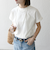 《一部追加予約》SHIPS any:〈抗菌防臭/洗濯機可能〉USAコットン フレンチスリーブ TEE