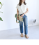 《一部追加予約》SHIPS any:〈抗菌防臭/洗濯機可能〉USAコットン フレンチスリーブ TEE