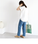 《一部追加予約》SHIPS any:〈抗菌防臭/洗濯機可能〉USAコットン フレンチスリーブ TEE