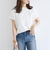 《一部追加予約》SHIPS any:〈抗菌防臭/洗濯機可能〉USAコットン フレンチスリーブ TEE