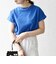 《一部追加予約》SHIPS any:〈抗菌防臭/洗濯機可能〉USAコットン フレンチスリーブ TEE