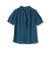 * 〈接触冷感 / 手洗い可能〉ボウタイ ショート スリーブ ブラウス◇