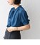* 〈接触冷感 / 手洗い可能〉ボウタイ ショート スリーブ ブラウス◇